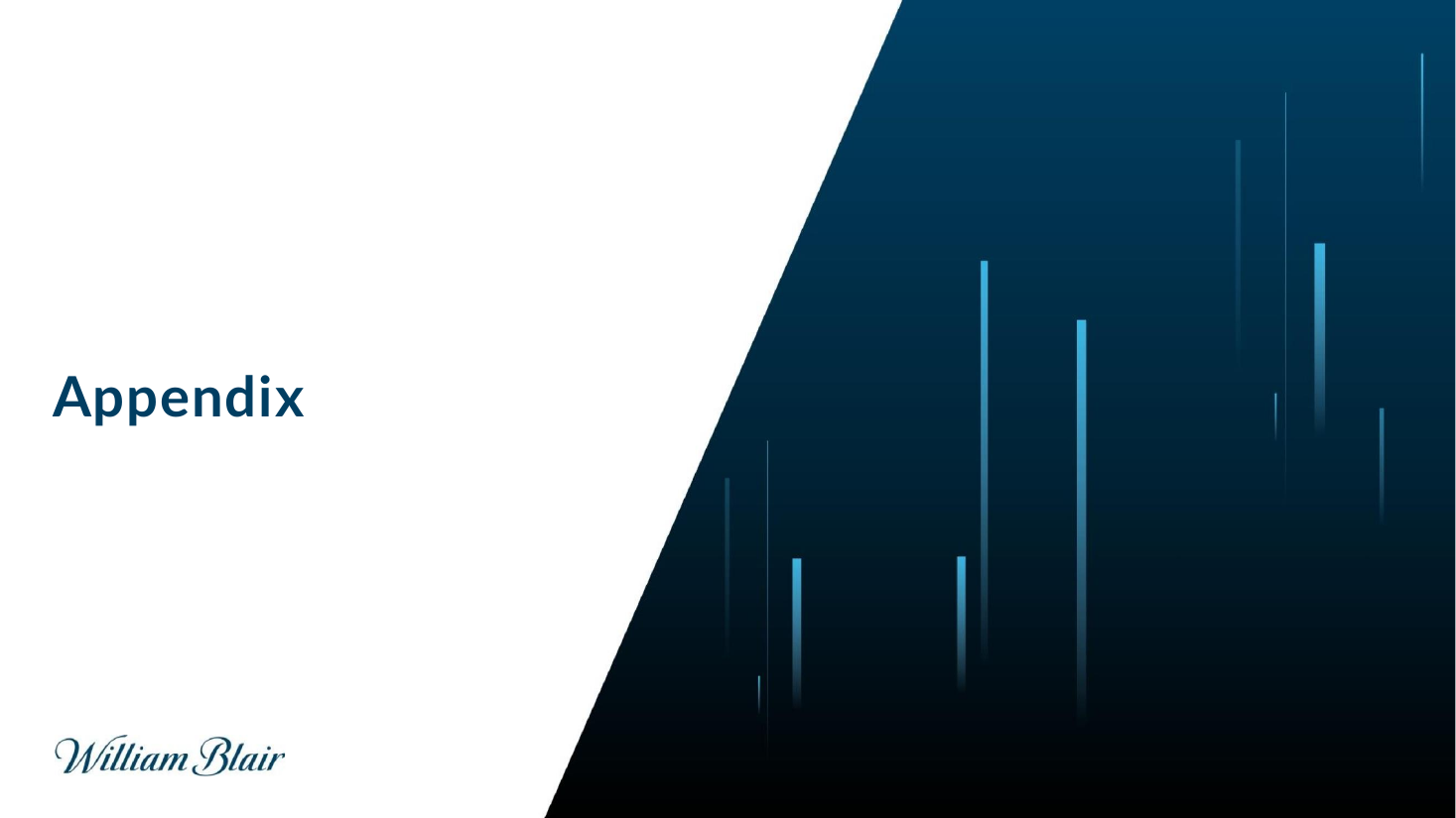 Appendix divider on an artwork panel, a divider PowerPoint slide template