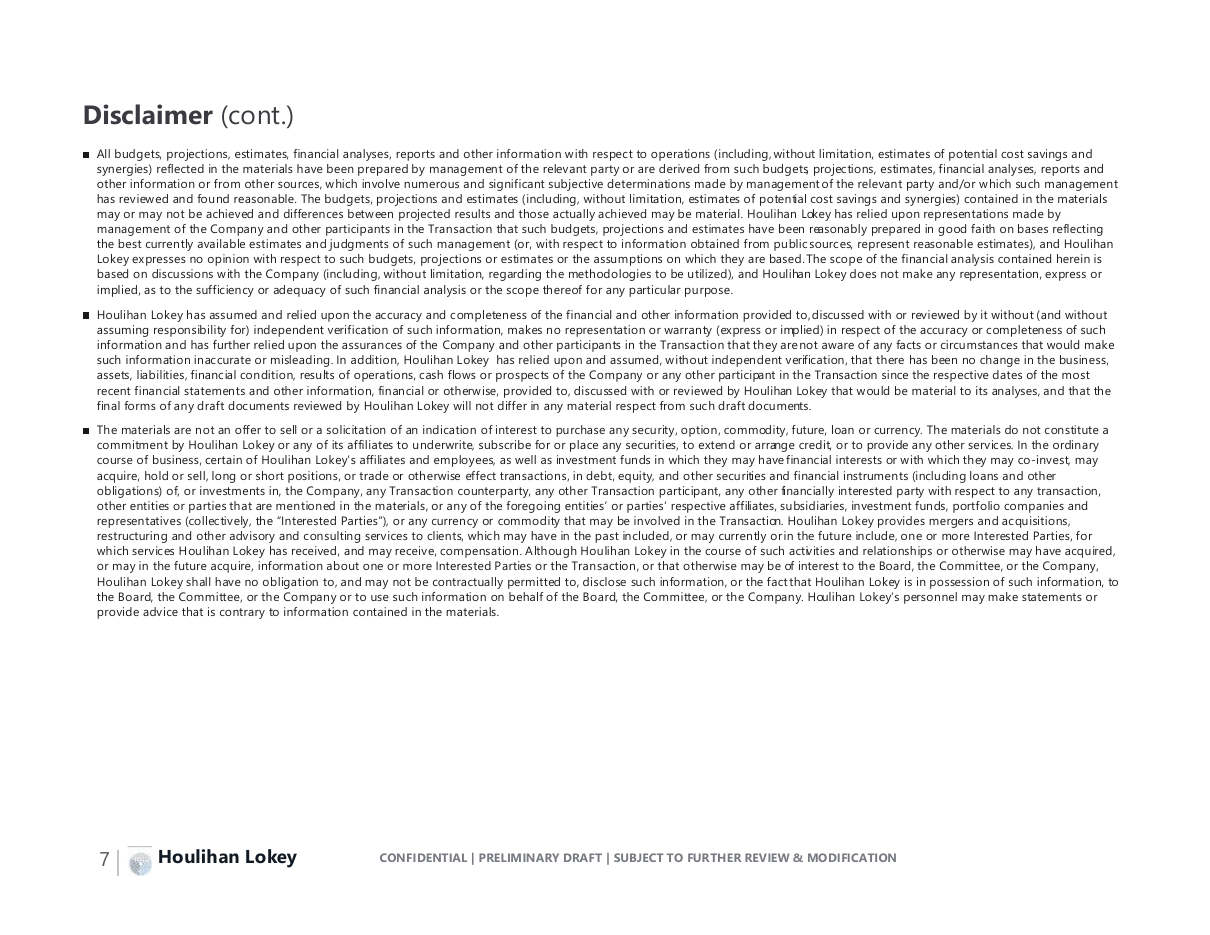Legal disclaimer continuation page, a text page PowerPoint slide template
