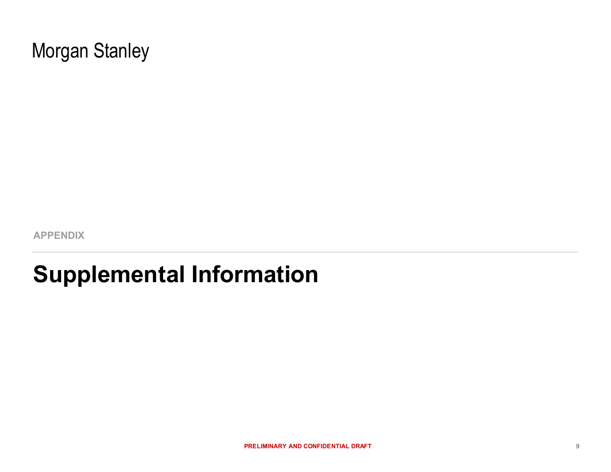 Supplemental information divider, a divider PowerPoint slide template